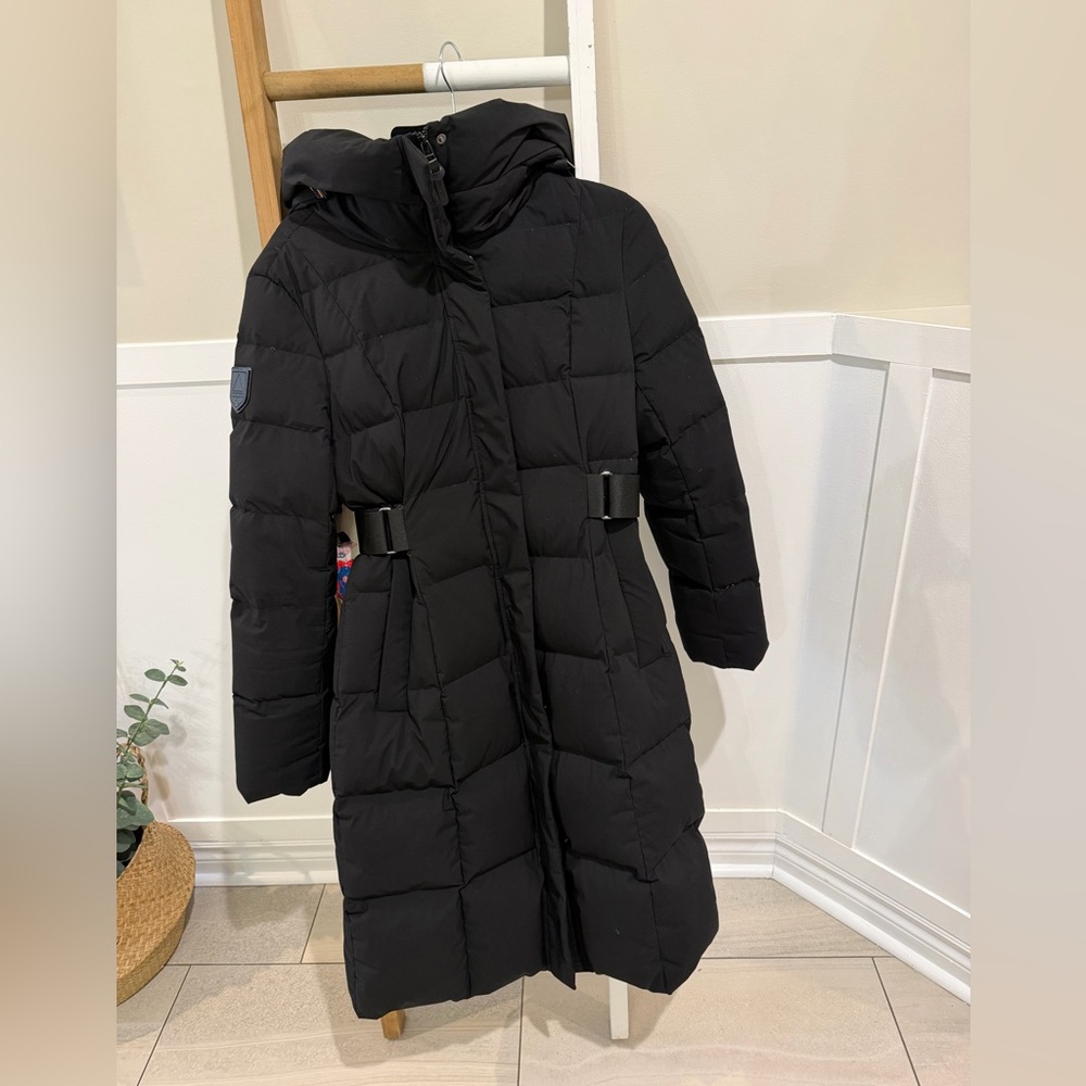 Atelier Noir Down Black cinch waste long Puffer Coat